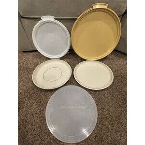 Vintage Tupperware & Le Cook’s-Ware Lids & Plates Lot